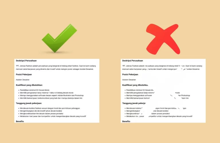 Contoh Info Lowongan Kerja yang Baik & Benar