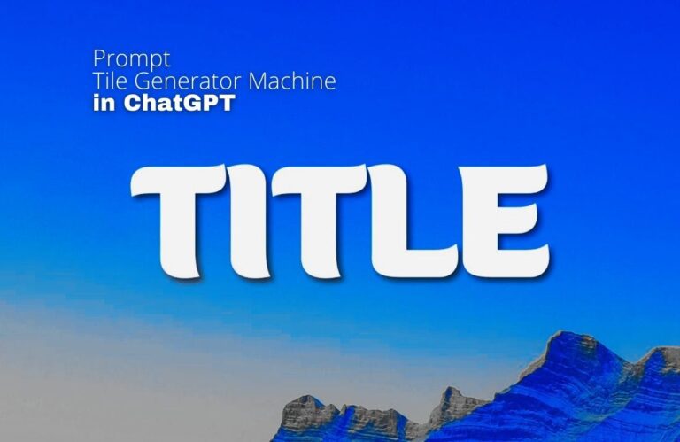How to Generate the Perfect Article Title with ChatGPT: A Guide for Writers on Tone, Style, Topic, and Audience