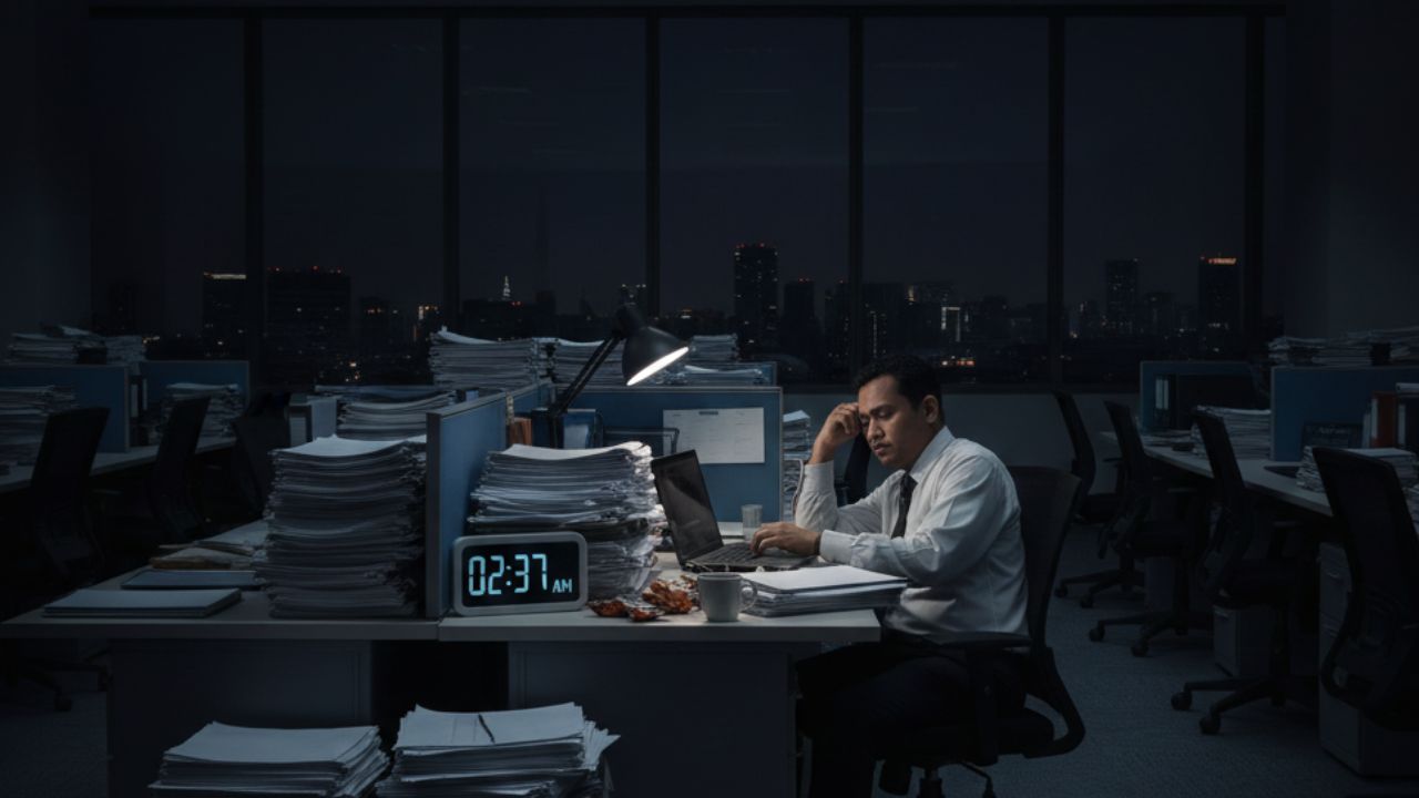 Mulai bahaya kalau lembur jadi rutinitas.