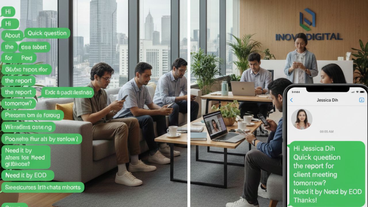 Satu pesan utuh lebih enak dibaca