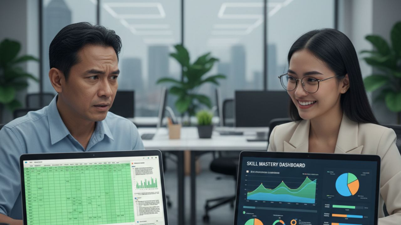 Skill jalan di tempat, posisi juga ikut diam