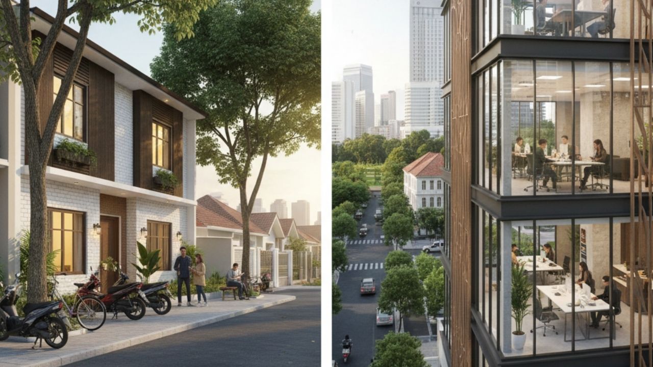 Surabaya & Bandung relatif lebih seimbang.