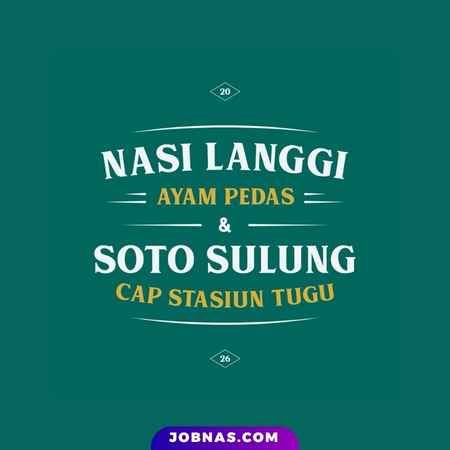 Logo Nasi Langgi Ayam Pedas & Soto Sulung Cap Stasiun Tugu