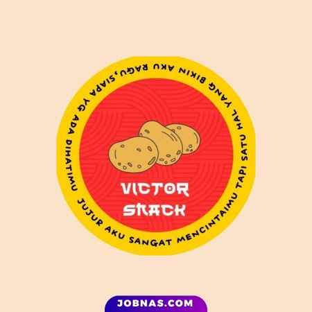 Logo Victor Snack Yogyakarta