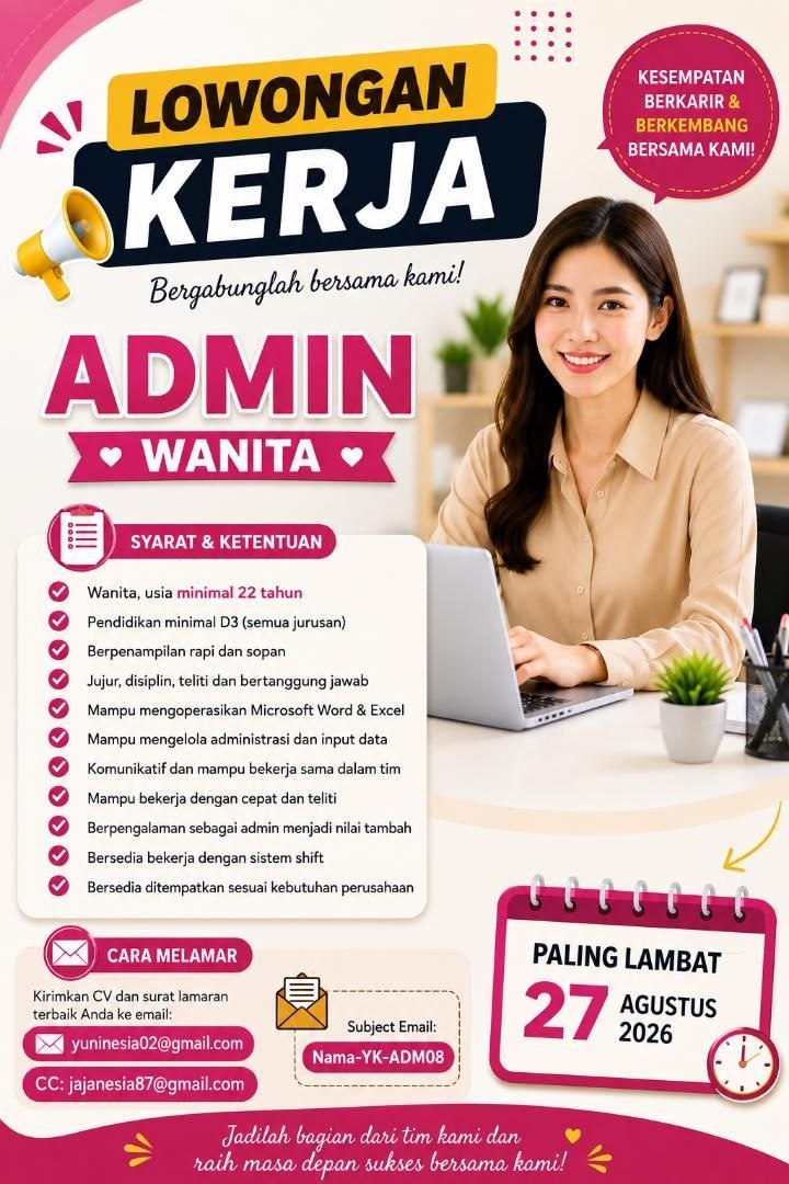 Poster lowongan LOKER JOGJA
