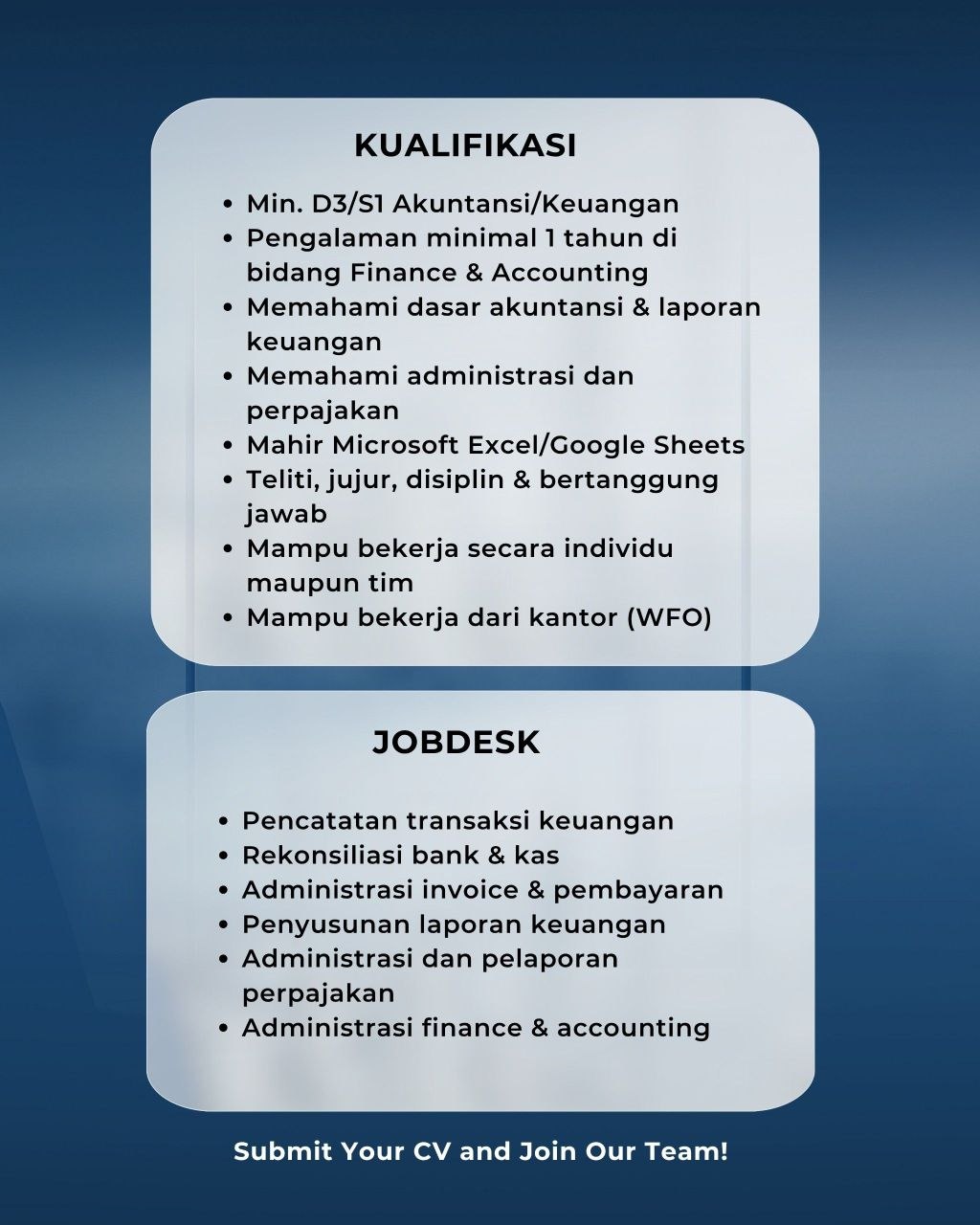 Poster lowongan LOKER JOGJA