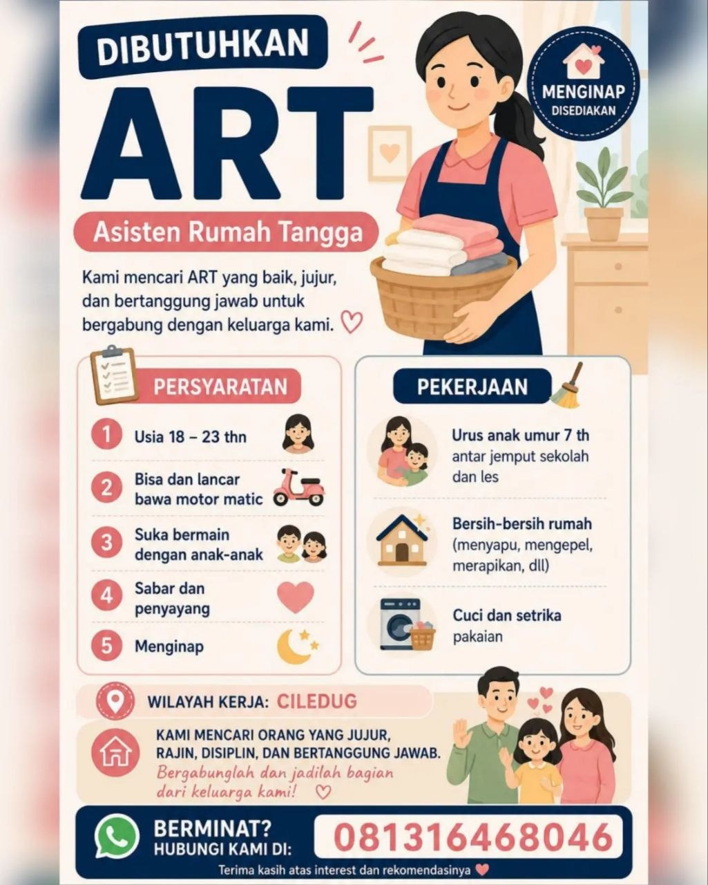 Poster lowongan Lowker Jakarta Update