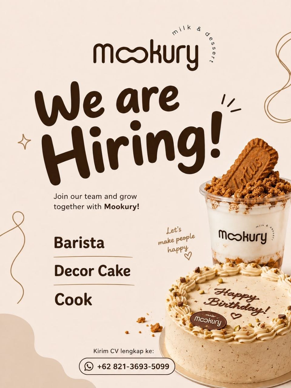 Poster lowongan Mookury