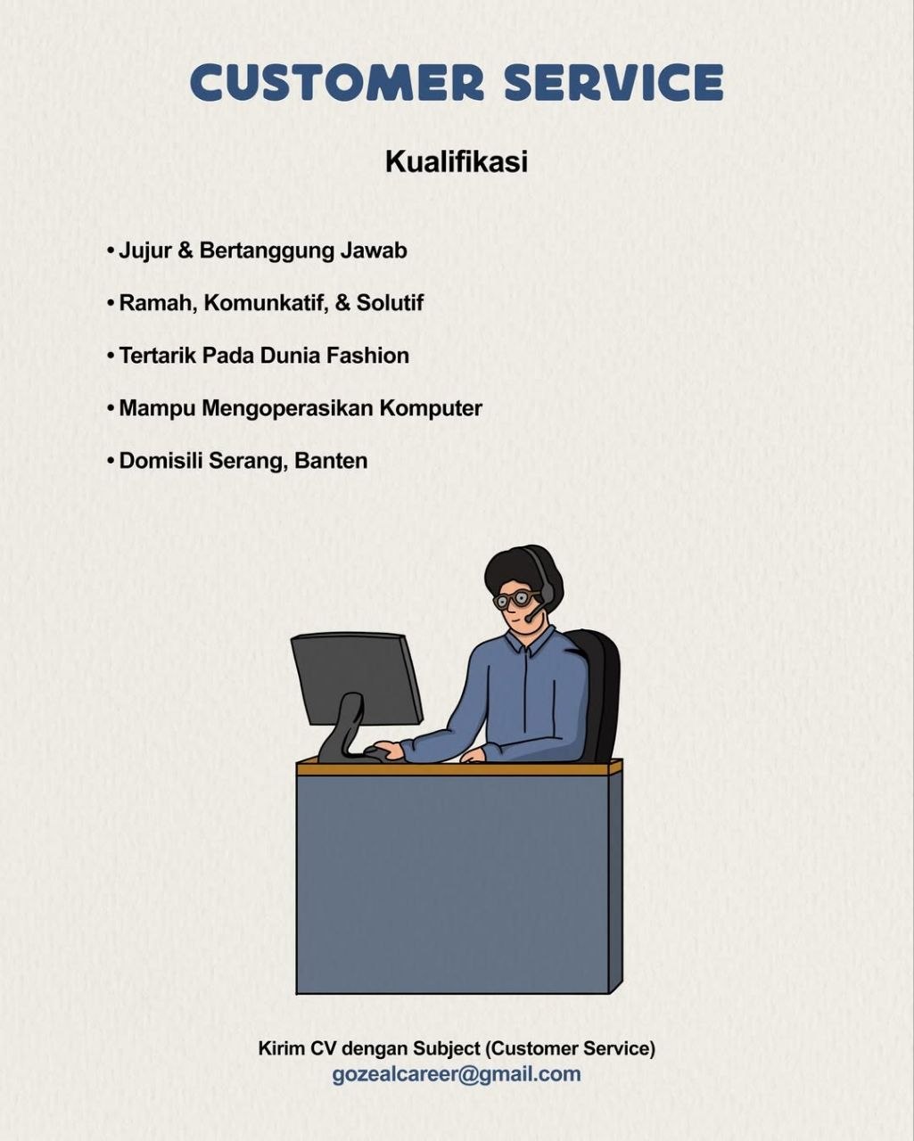 Poster lowongan Lowker Jakarta Update