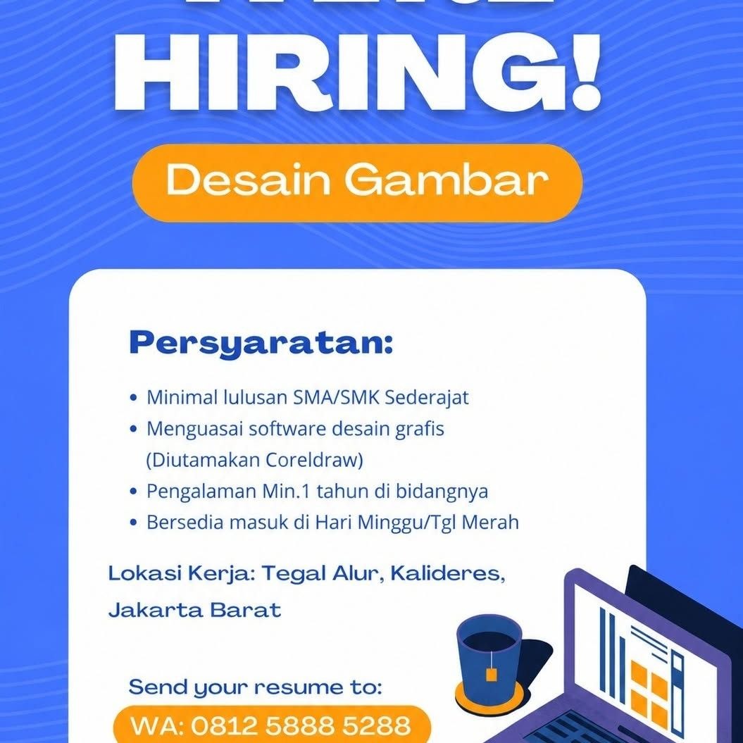 Poster lowongan Lowker Jakarta Update