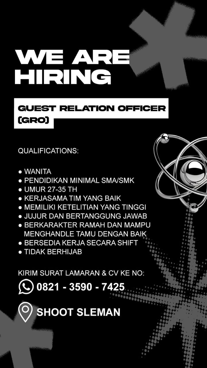 Poster lowongan SHOOT