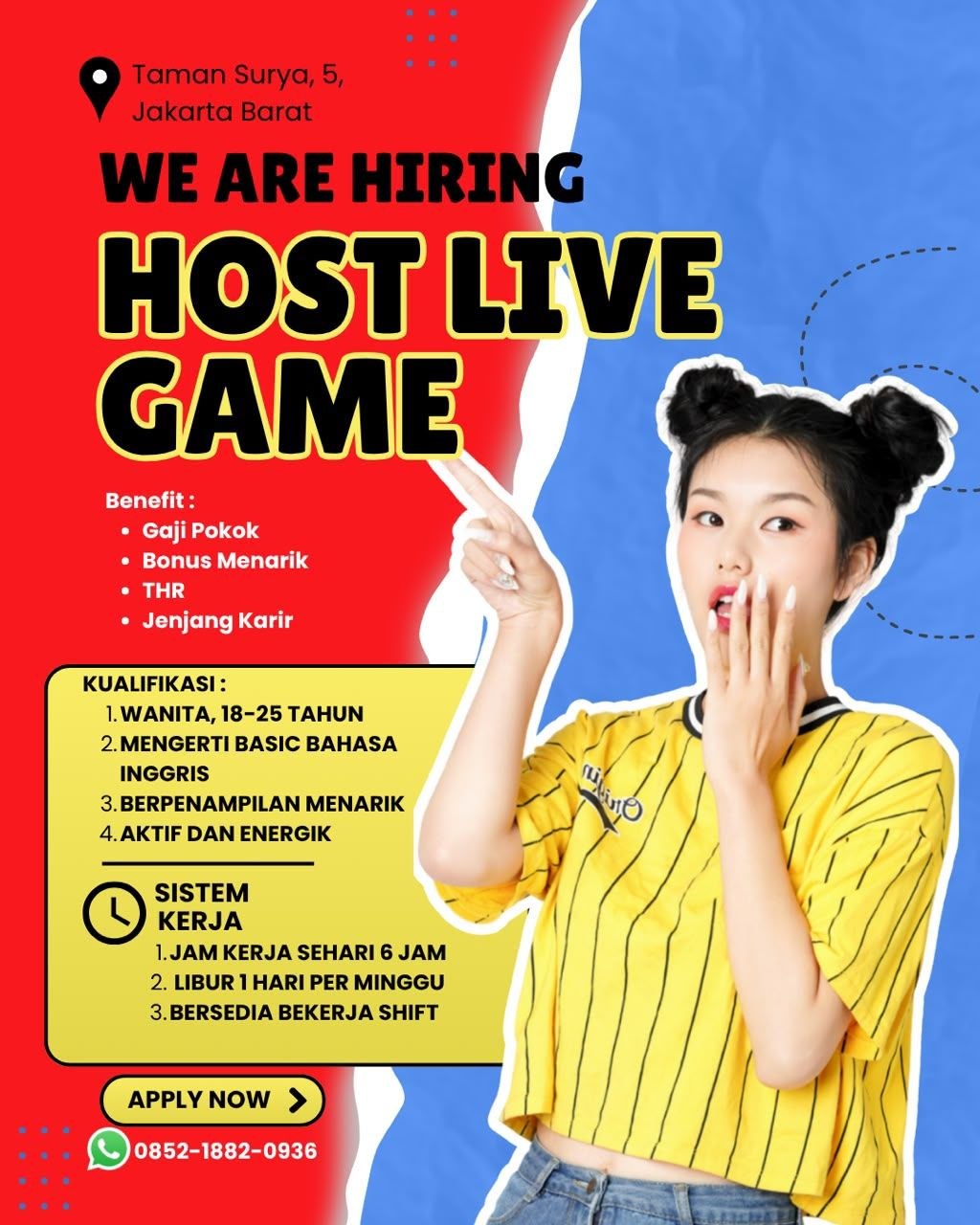 Poster lowongan Lowker Jakarta Update