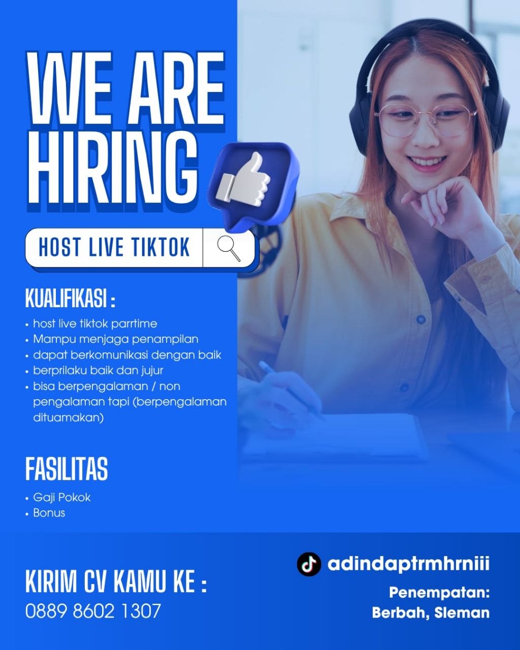 Poster lowongan LOKER JOGJA