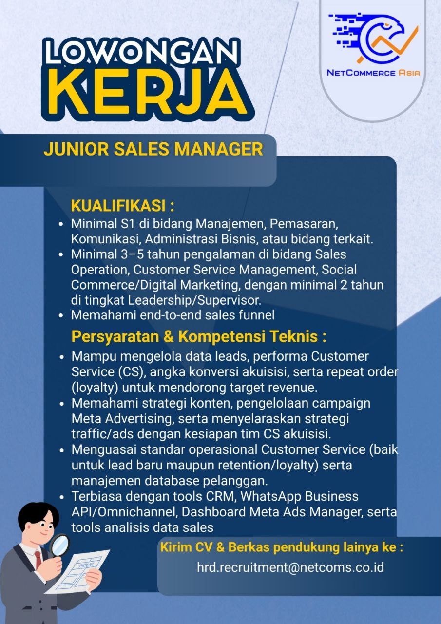 Poster lowongan CV. Makan Ayam Goreng Setiap Hari