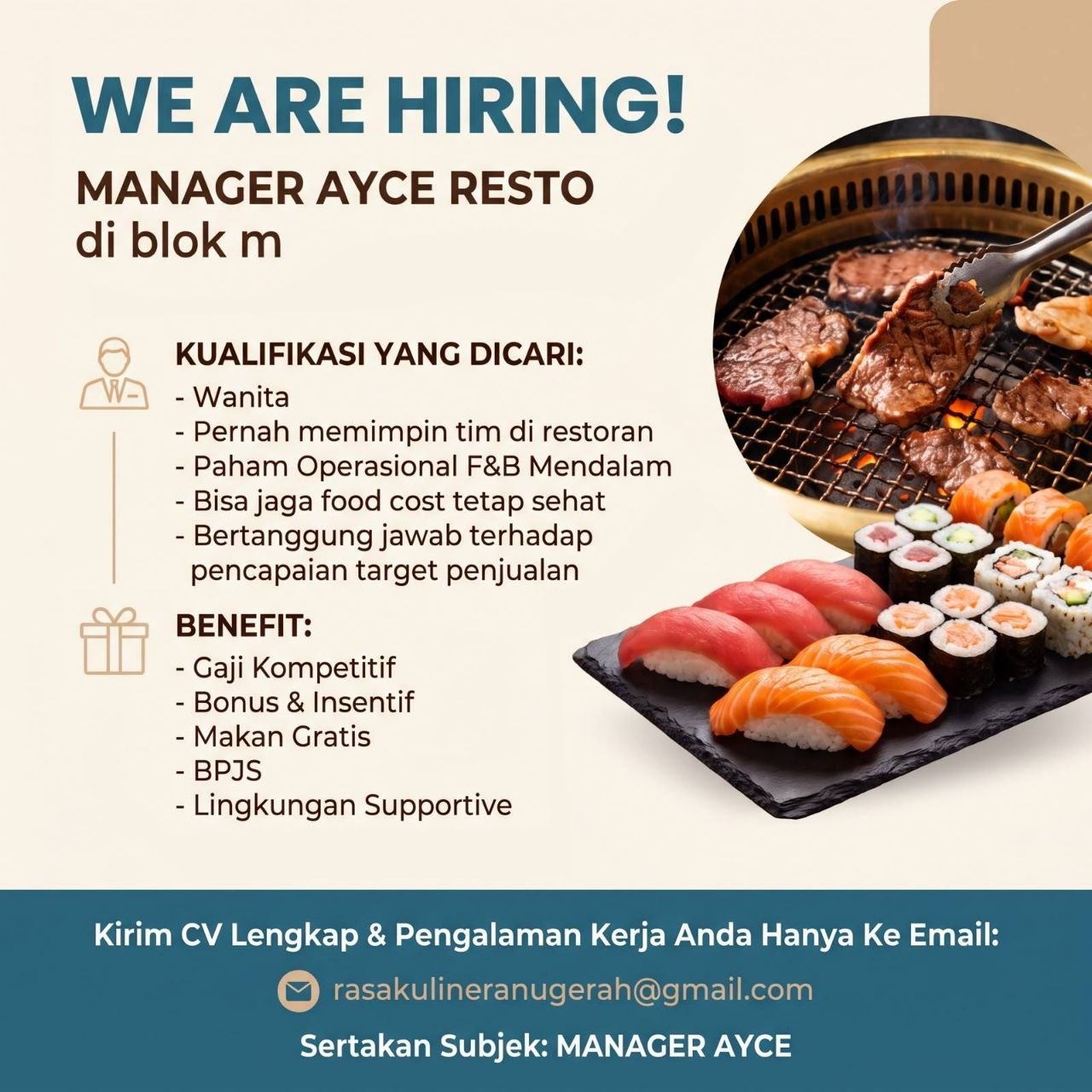 Poster lowongan Lowker Jakarta Update