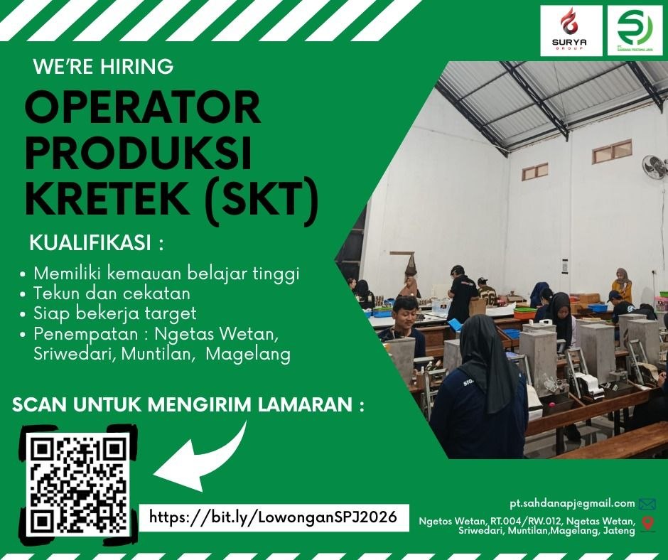 Poster lowongan Surya Group