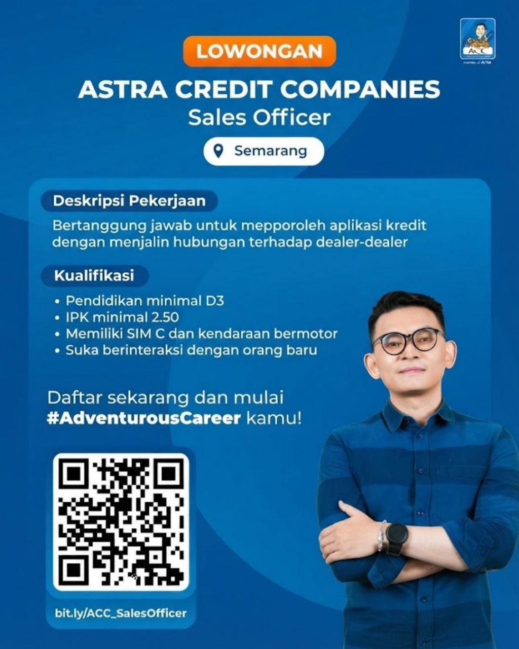 Poster lowongan Astra Credit Companies