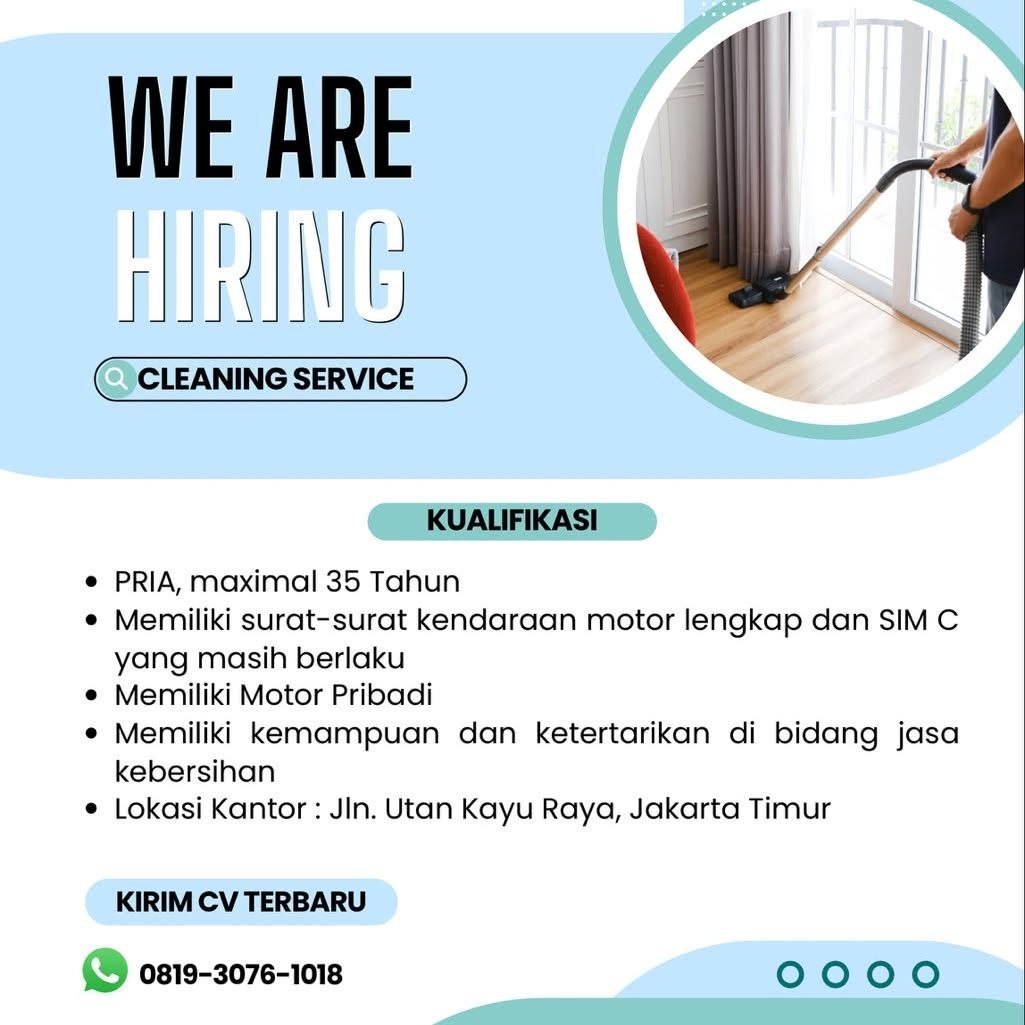 Poster lowongan Lowker Jakarta Update