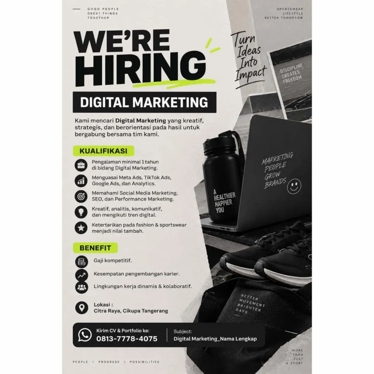 Poster lowongan Lowker Jakarta Update
