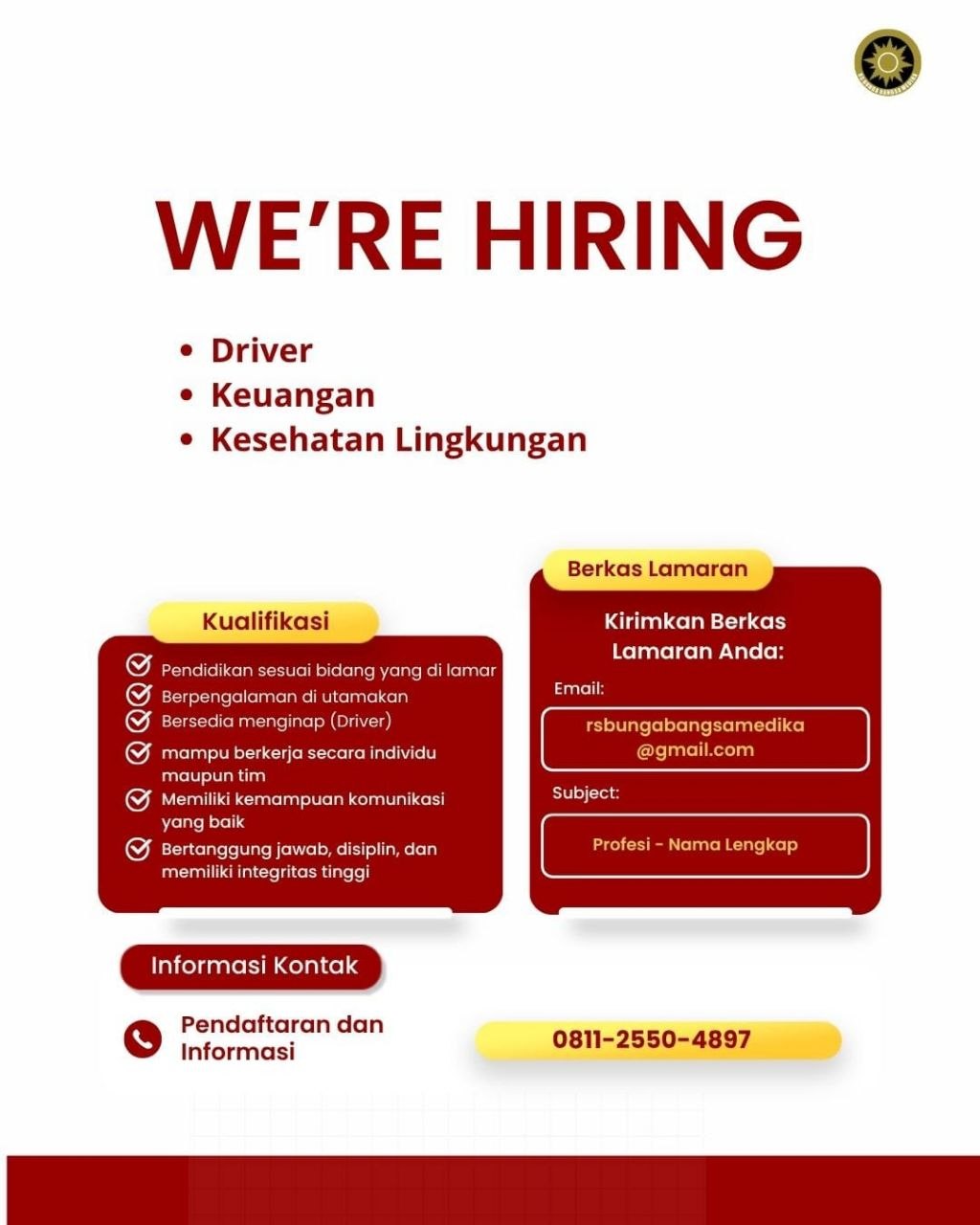 Poster lowongan LOKER JOGJA