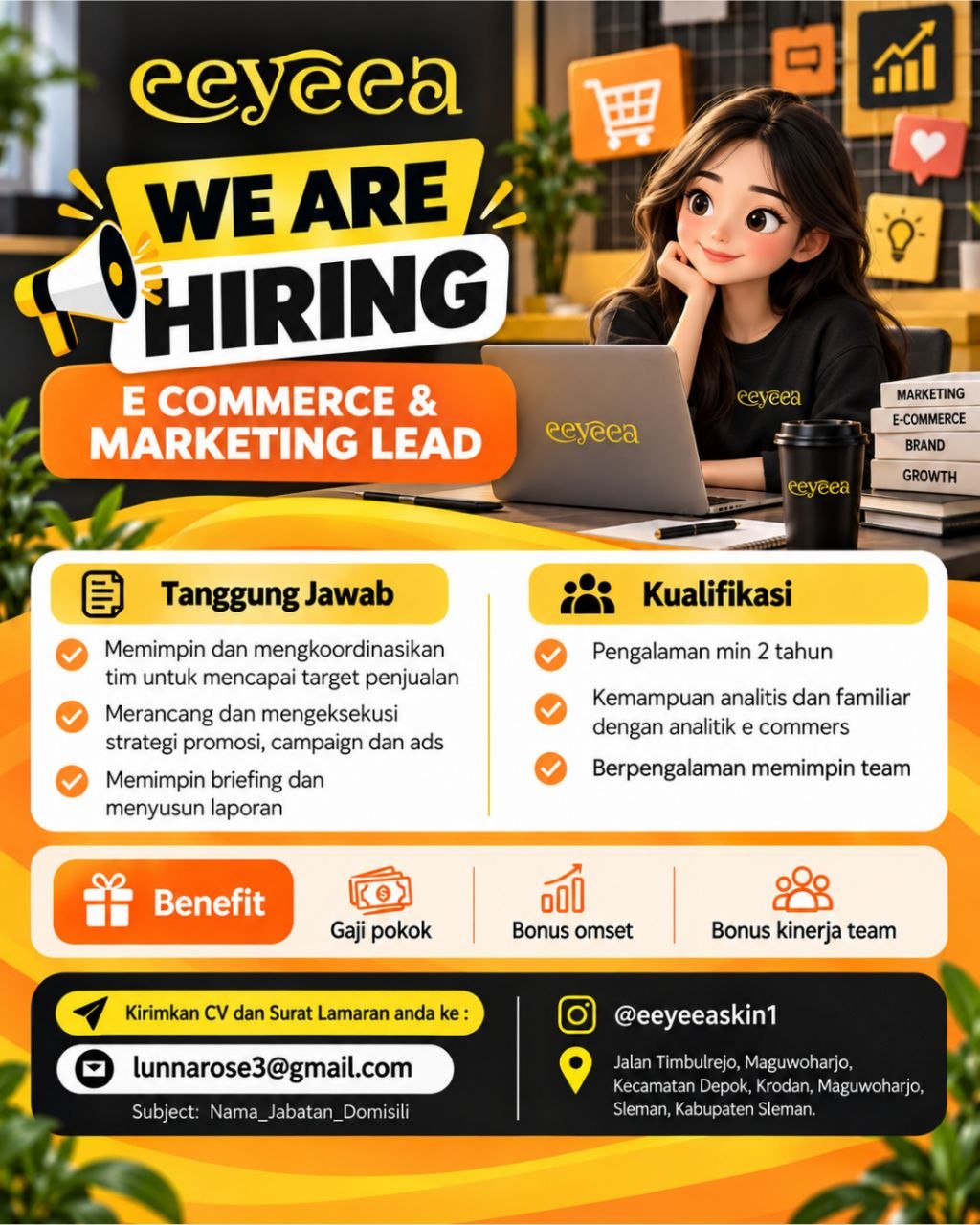 Poster lowongan eeyeea