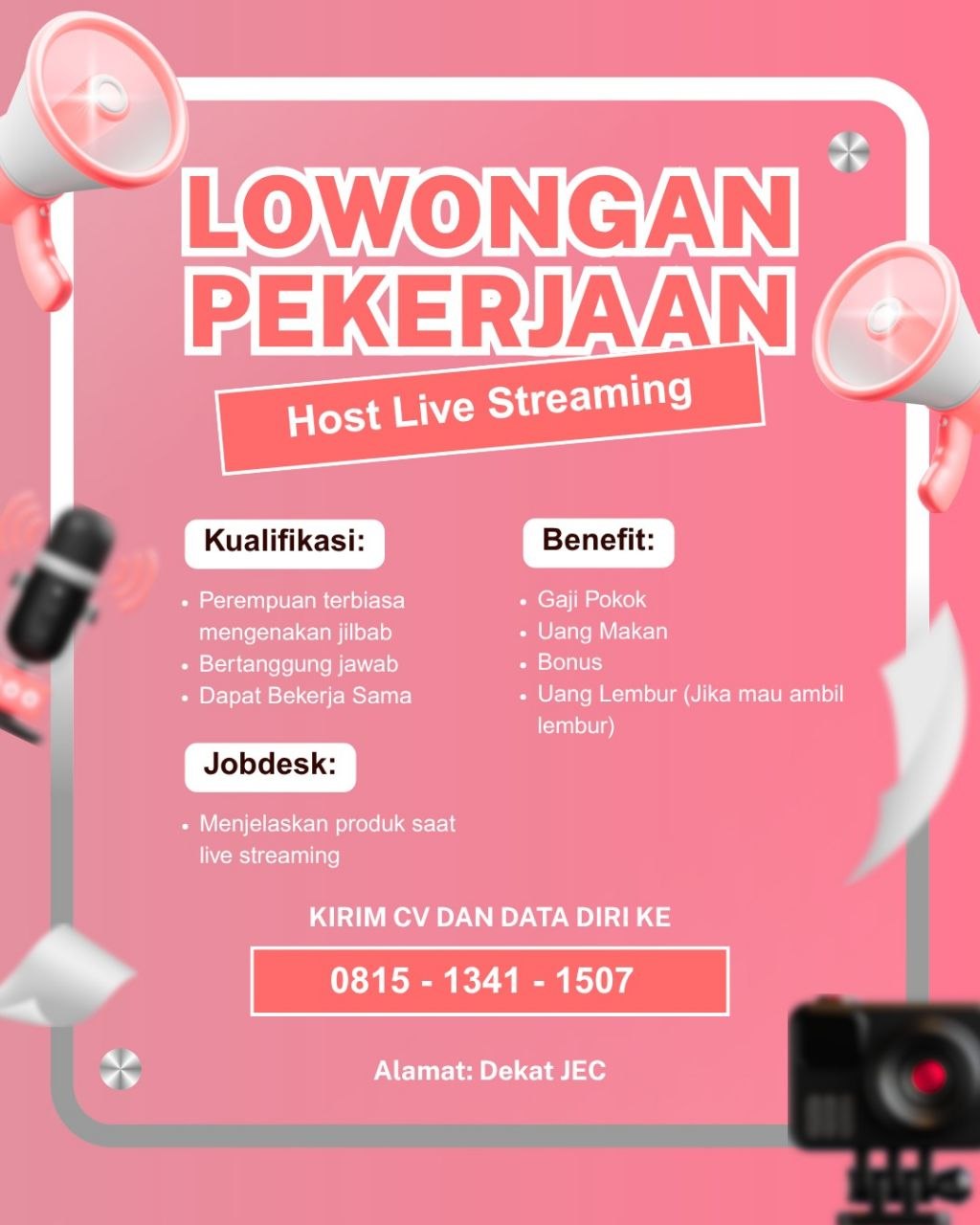 Poster lowongan LOKER JOGJA