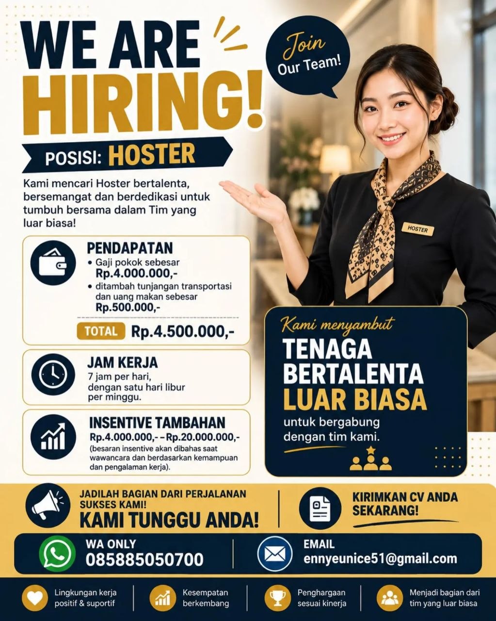 Poster lowongan Lowker Jakarta Update