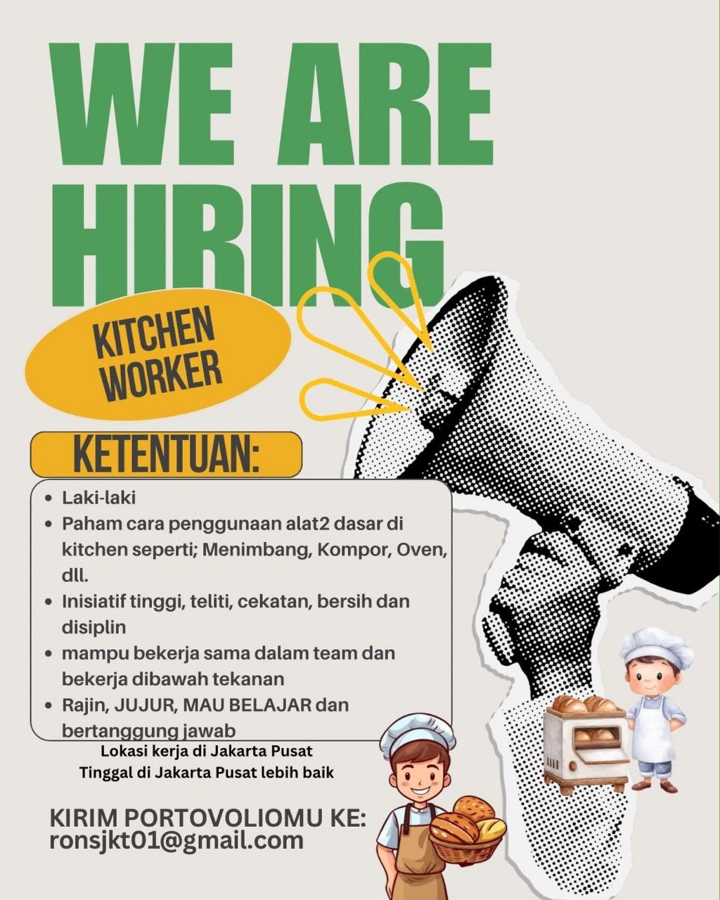 Poster lowongan Lowker Jakarta Update