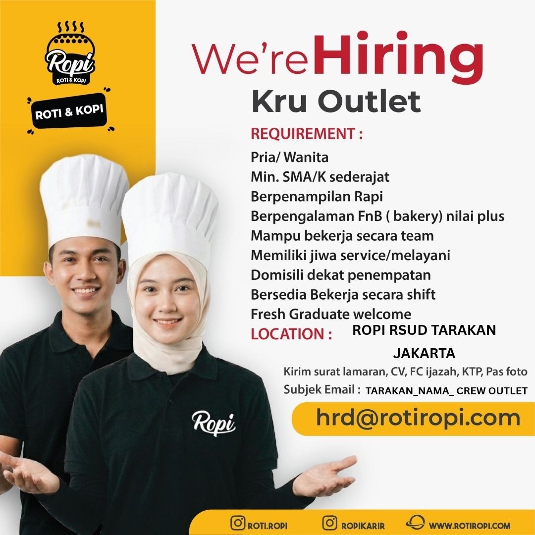 Poster lowongan Ropi