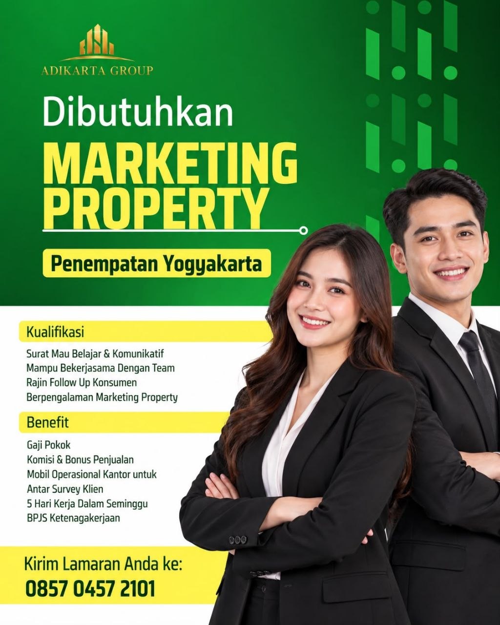 Poster lowongan Adikarta Group