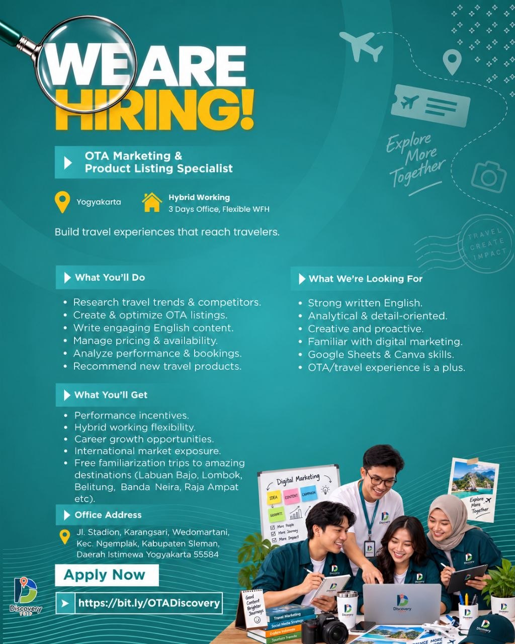 Poster lowongan Discovery
