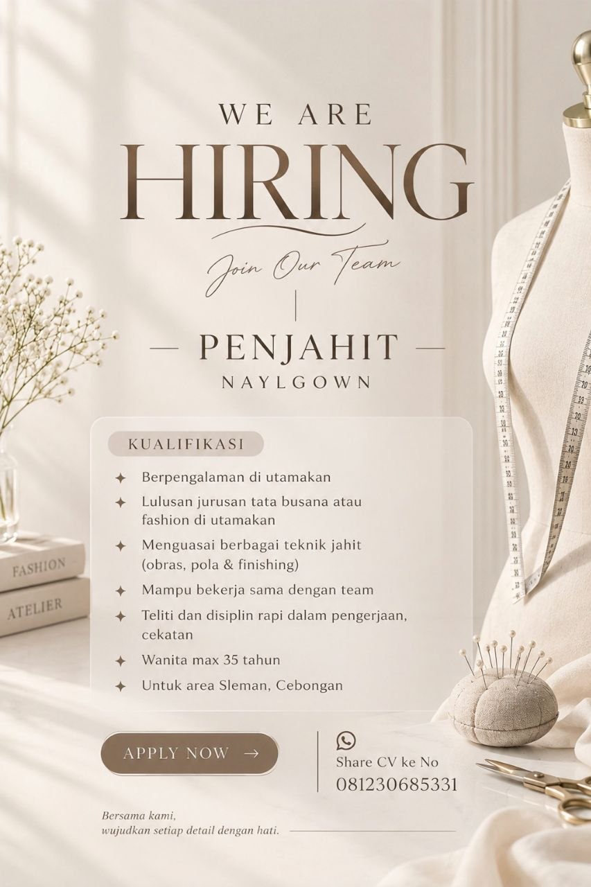 Poster lowongan LOKER JOGJA