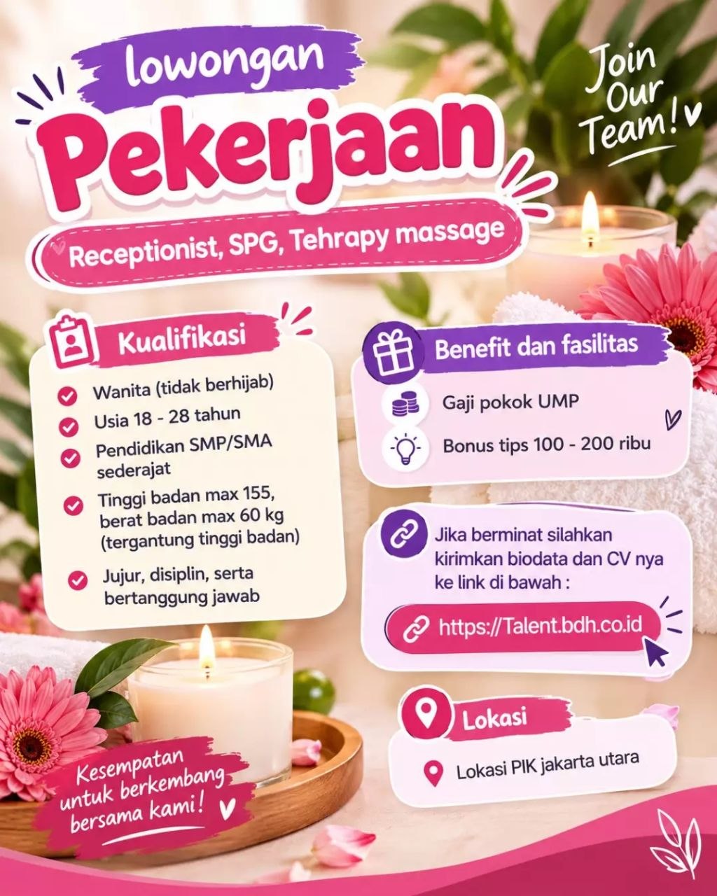 Poster lowongan Lowker Jakarta Update