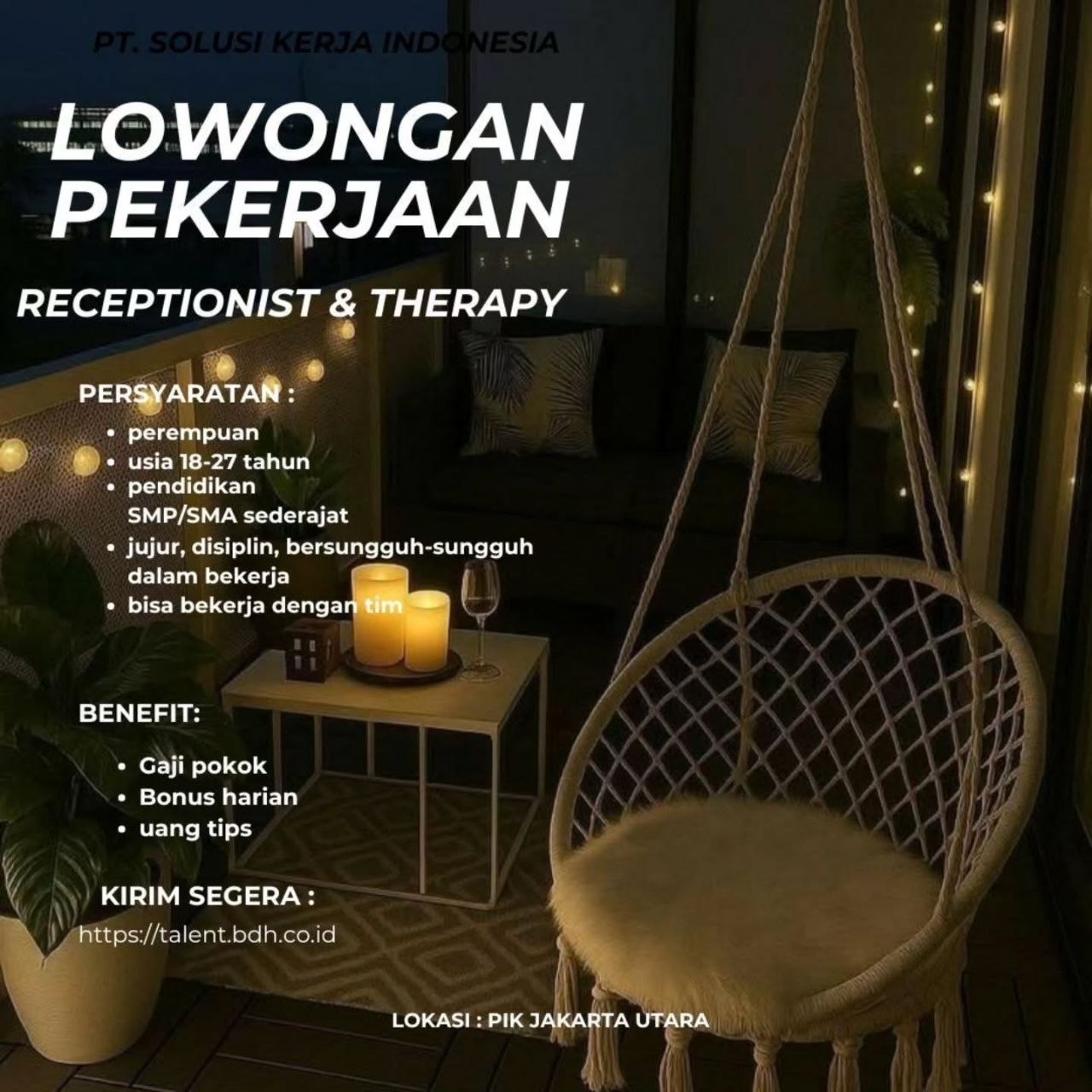 Poster lowongan PT. SOLUSI KERJA INDONESIA