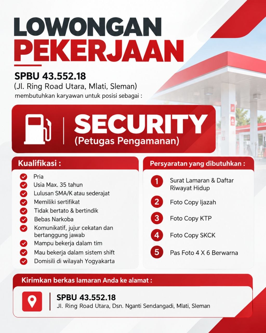 Poster lowongan SPBU 43.552.18