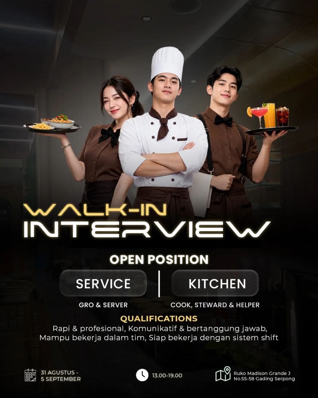 Poster lowongan Lowker Jakarta Update