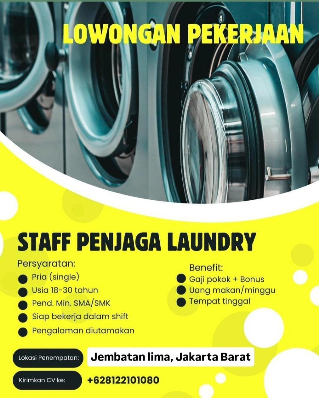 Poster lowongan Lowker Jakarta Update
