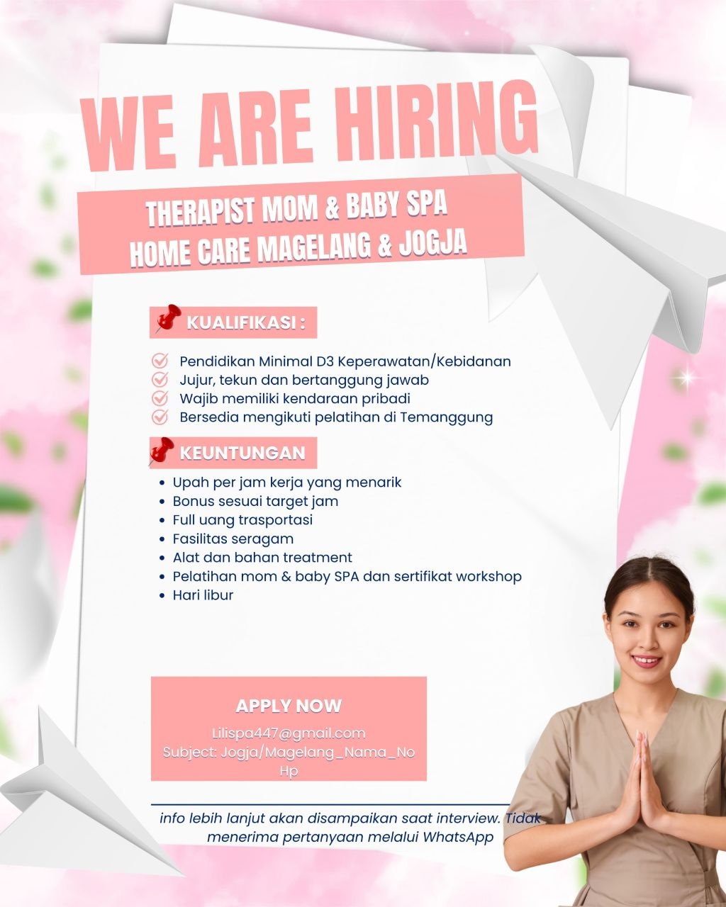 Poster lowongan LOKER JOGJA