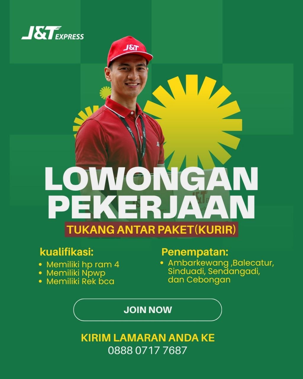 Poster lowongan J&T Express