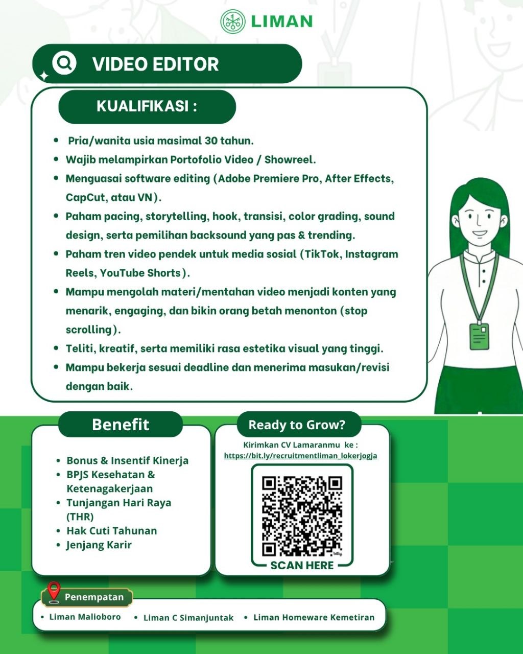 Poster lowongan Liman