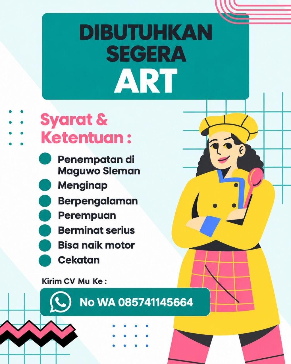 Poster lowongan LOKER JOGJA
