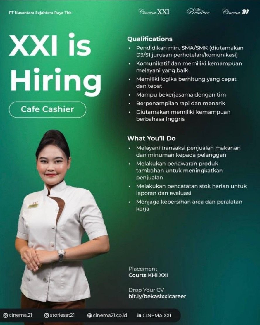 Poster lowongan PT Nusantara Sejahtera Raya Tbk