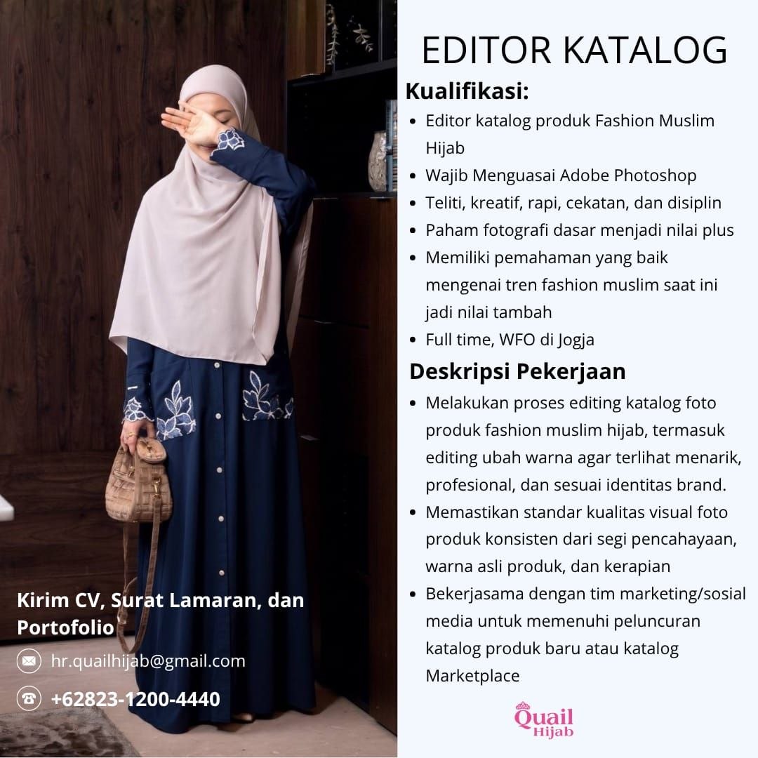Poster lowongan Quail Hijab