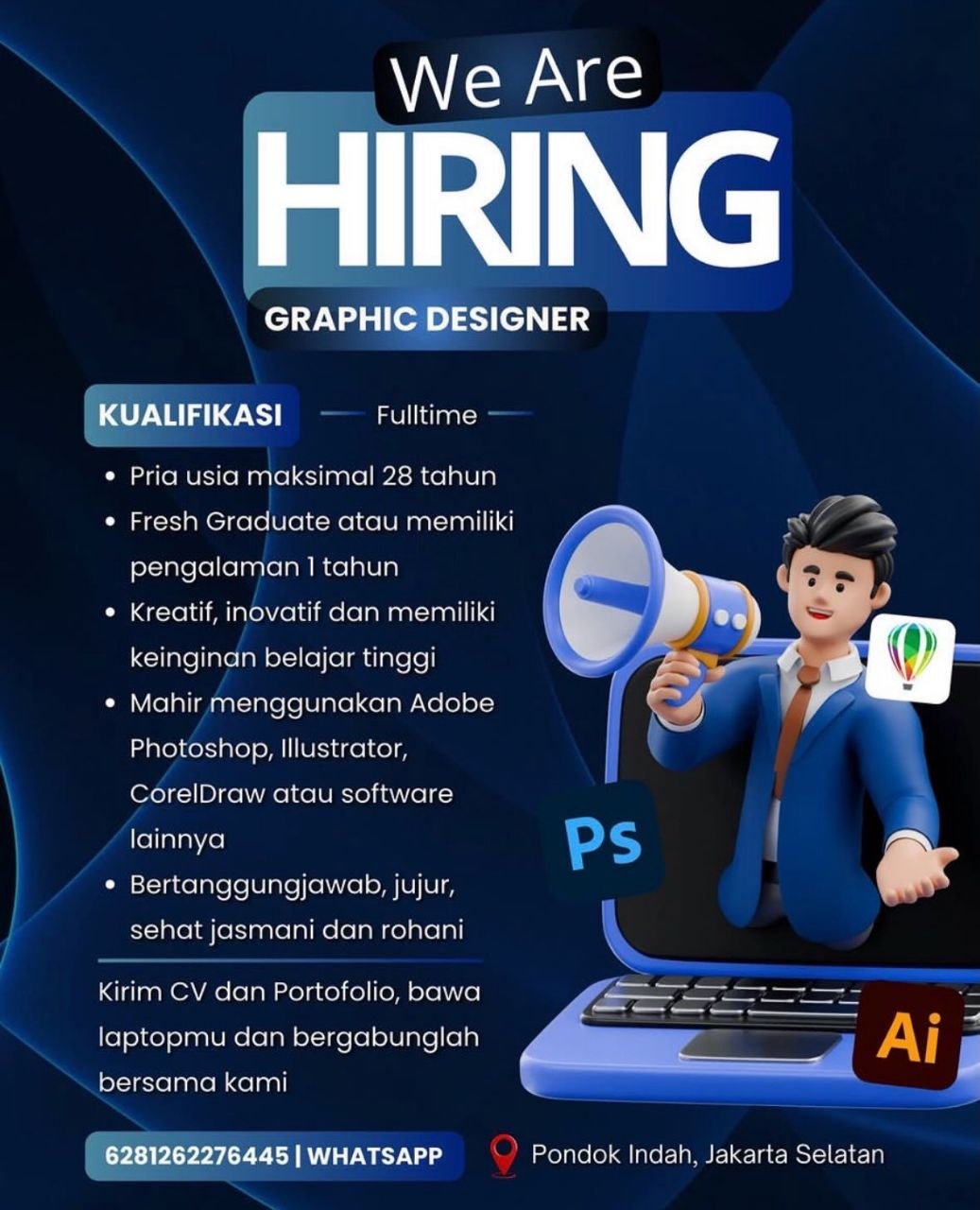 Poster lowongan Lowker Jakarta Update