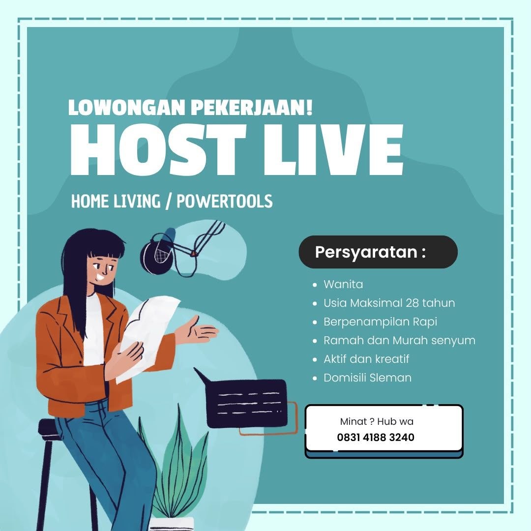 Poster lowongan LOKER JOGJA