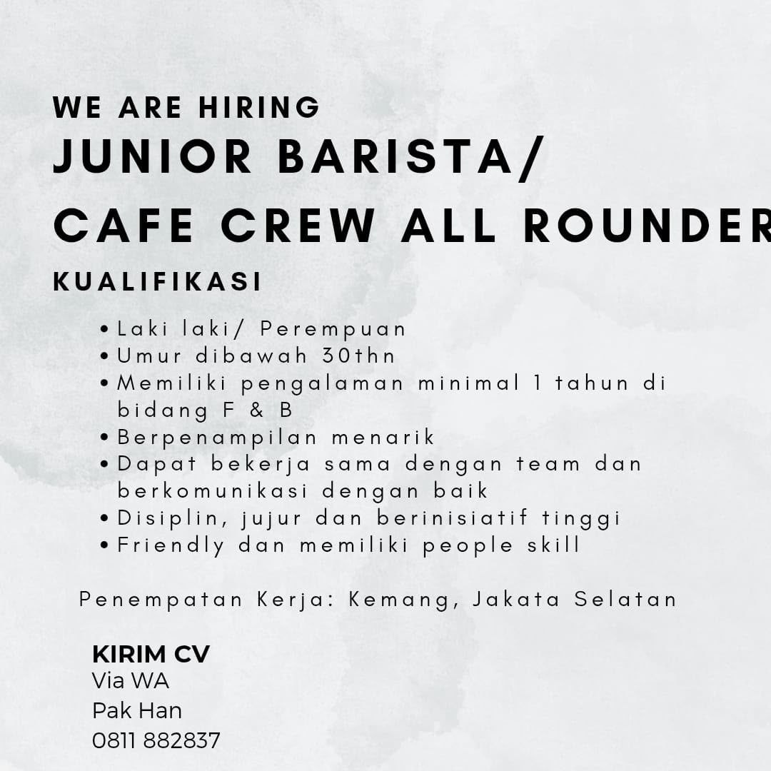 Poster lowongan We Are