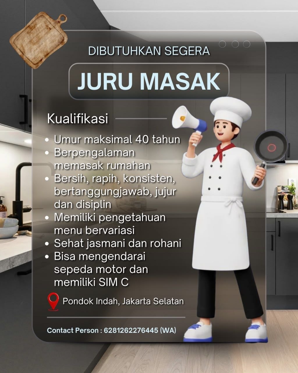 Poster lowongan Lowker Jakarta Update