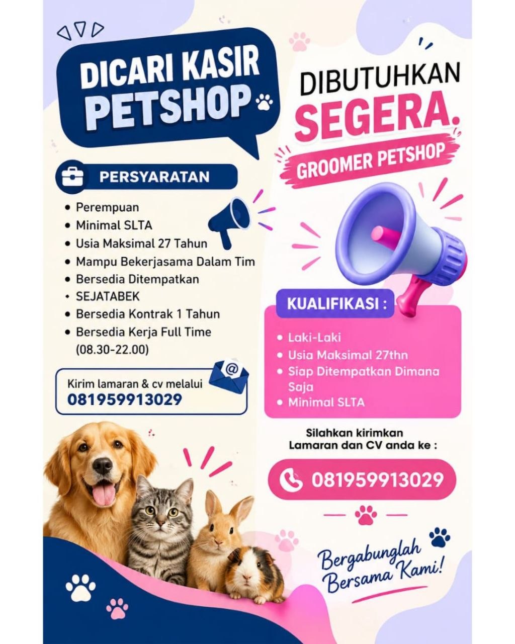 Poster lowongan Lowker Jakarta Update