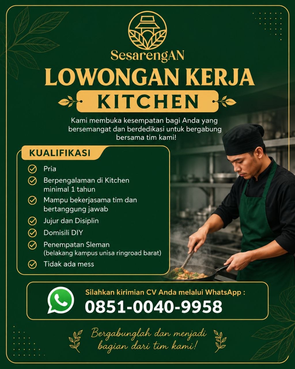 Poster lowongan SesarengAN