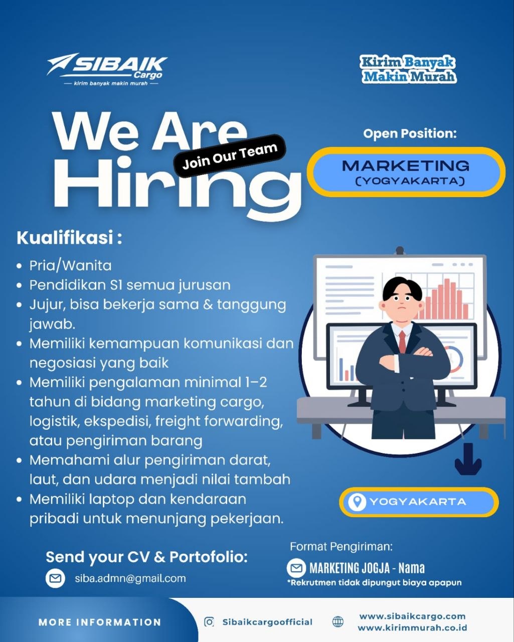 Poster lowongan Sibbaik Cargo